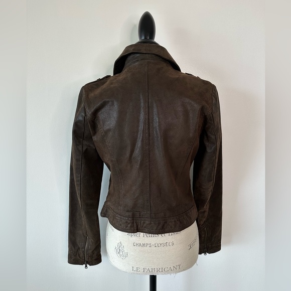 Levi’s Genuine Leather Zip Up Jacket Medium - Picture 9 of 15